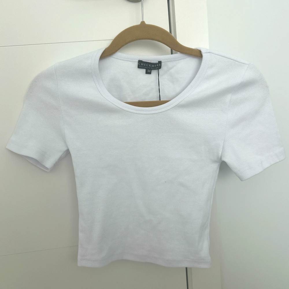 NWT White Crop Top, Size M